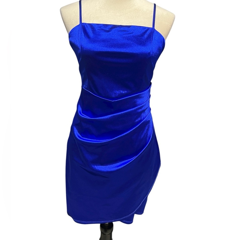 Emerald Sundae Cobalt Blue Mini Dress